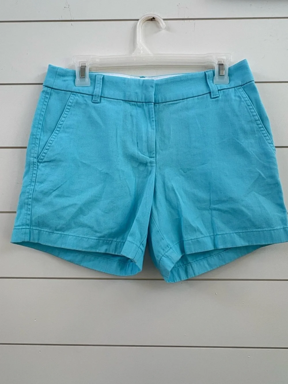 J. Crew Aqua Tailored Cotton Bermuda Shorts